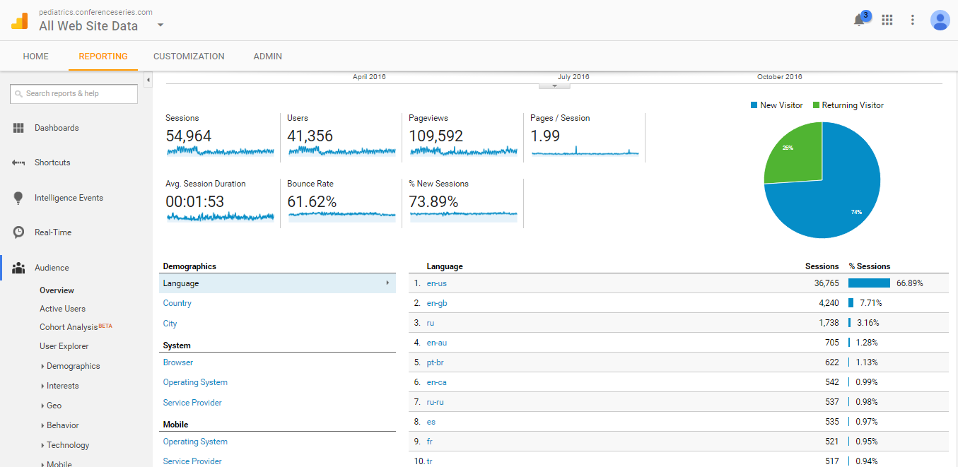 Visitor Analysis Report